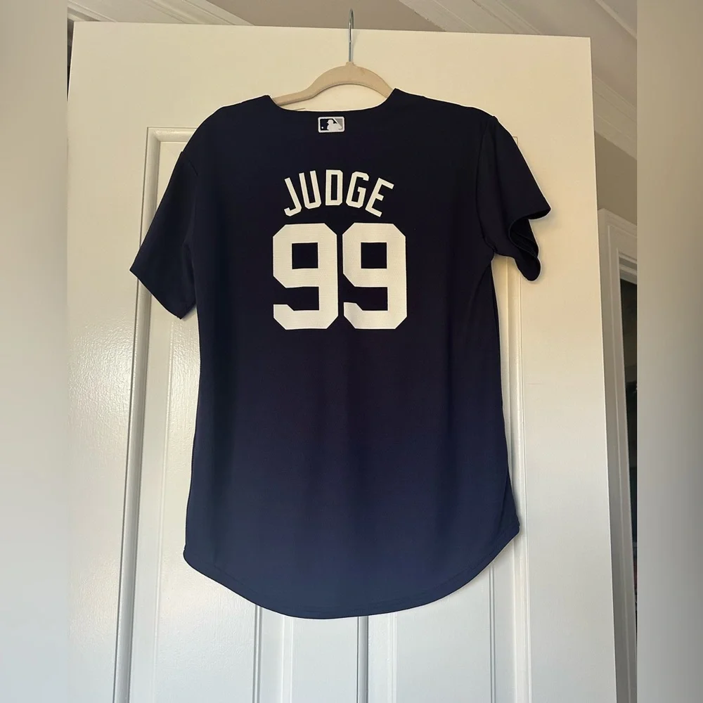 Majestic New York Yankees Navy Judge (99) Jersey - Picture 2 of 5
